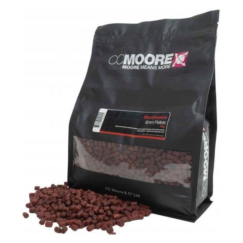 PELLET CC MOORE BLOODWORM PELLETS 6mm 1kg