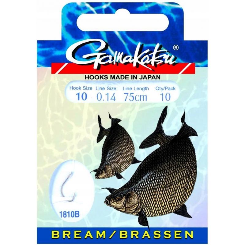 HACZYKI WIĄZANE GAMAKATSU BREAM FEEDER 0,12mm  14