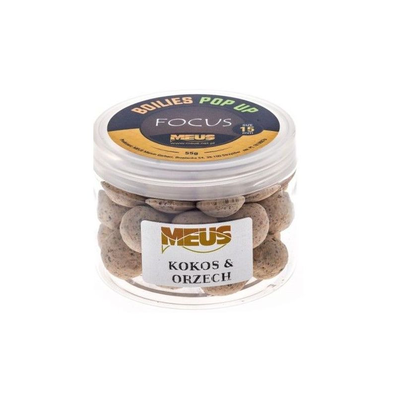 KULKI MEUS POP UP FOCUS 55g 15mm KOKOS ORZECH