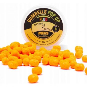 DUMBELLS MEUS FLUO POP UP 8mm 45g POMARAŃCZA MAKRE
