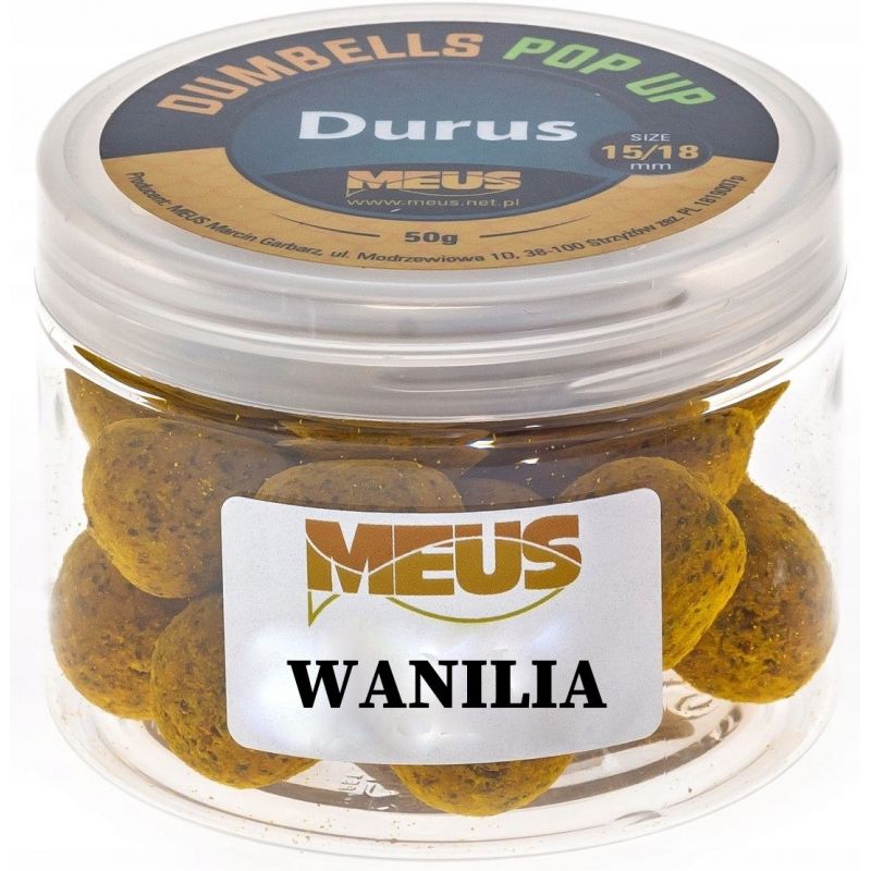 DUMBELLS MEUS POP UP DURUS 15/18mm 90g WANILIA