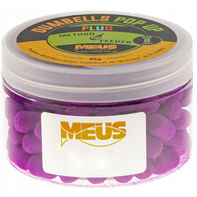 DUMBELLS MEUS FLUO POP UP 8mm 45g WĄTROBA CZOSNEK