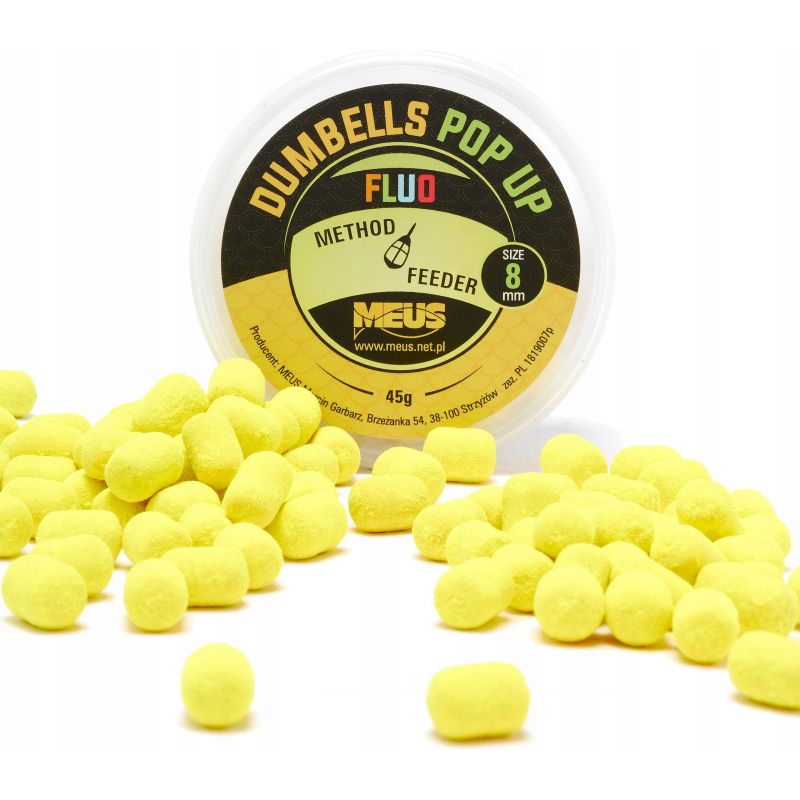 DUMBELLS MEUS FLUO POP UP 8mm 45g FISH MIX