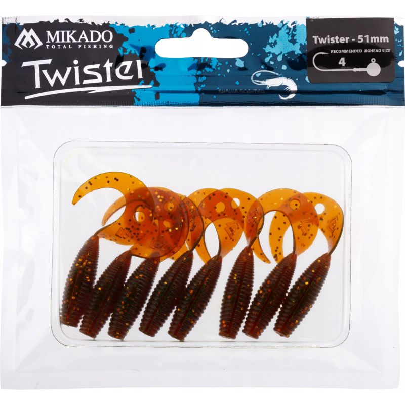 GUMA MIKADO PRZYNĘTA TWISTER 51mm 1.5g MG 8szt