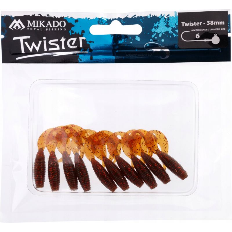 GUMA MIKADO PRZYNĘTA TWISTER 38mm 0.6g MR 10szt
