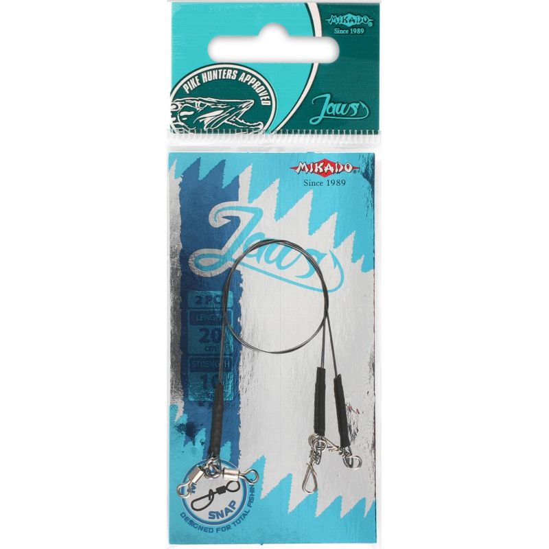 PRZYPON MIKADO TYTANOWY JAWS LIGHT 25cm 10kg 2szt