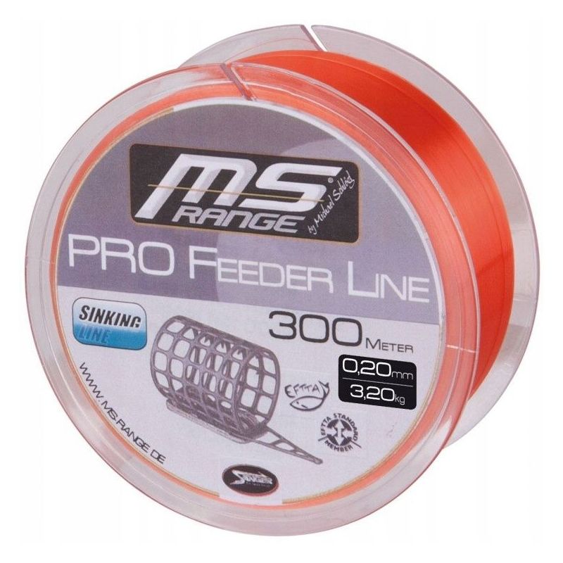 ŻYŁKA MS RANGE PRO FEEDER 300m 0,20mm ORANGE