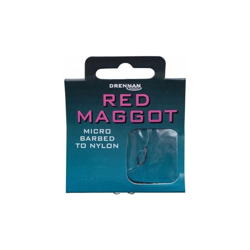 PRZYPONY DRENNAN GOTOWE RED MAGGOT HAK 20 0,12mm