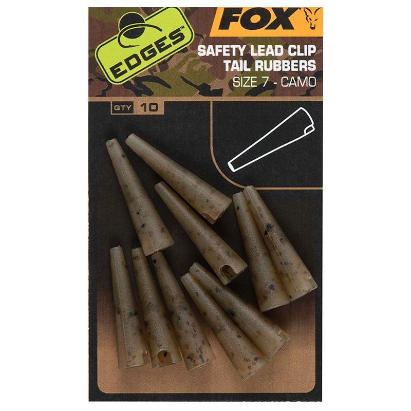 ŁĄCZNIK GUMOWY FOX CAMO LEAD CLIP TAIL  7 NASADKA