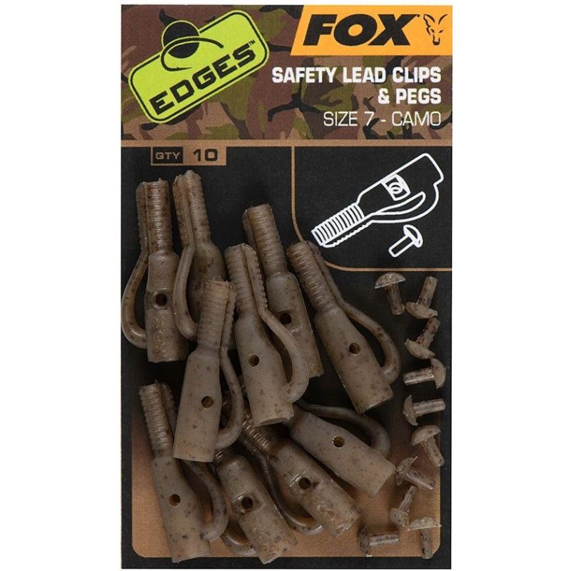 BEZPIECZNY KLIPS FOX CAMO LEAD CLIP AND PEGS  7