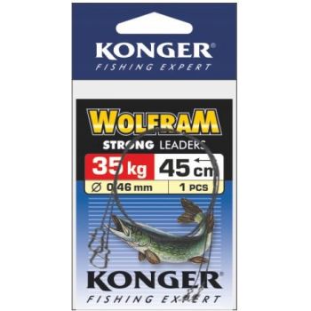 PRZYPON KONGER WOLFRAM ZIELONY 35cm 35kg 1szt