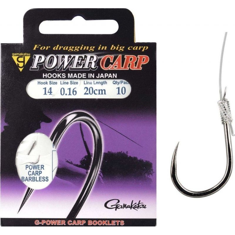 HACZYKI WIĄZANE GAMAKATSU CARP BARBLESS 10 0.18mm