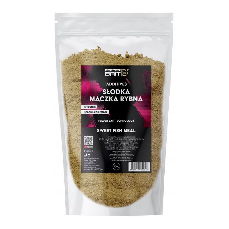 DODATEK FEEDER BAIT SŁODKA MĄCZKA RYBNA 400g