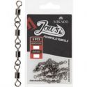 KRĘTLIK MIKADO JAWS FOURFOLD SWIVELS XL 35kg 5szt